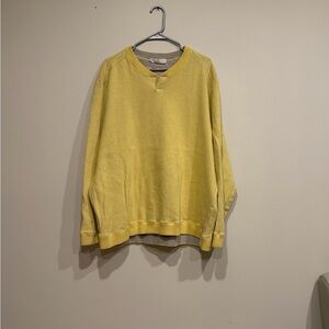 Tommy Bahama Men's Crewneck Sweater in Sunny Yellow